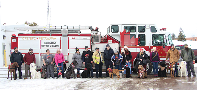 Fire Team K-9’s service dogs put to the test at Grn Petawawa fire hall